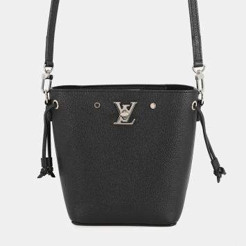 Pre Owned Louis Vuitton Nano Rock Me Bucket Noir Calf Leather Size Nano