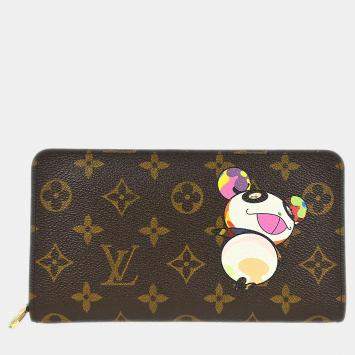 Pre Owned Louis Vuitton Monogram Panda Porte Monnaie Zip Wallet