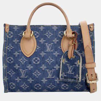 مملوكة مسبقًا Louis Vuitton Blue Monogram Denim Onthego PM