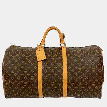 مملوكة مسبقًا Louis Vuitton Brown Monogram Keepall 60