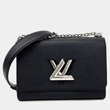 Pre Owned Louis Vuitton Black Leather Epi Twist MM