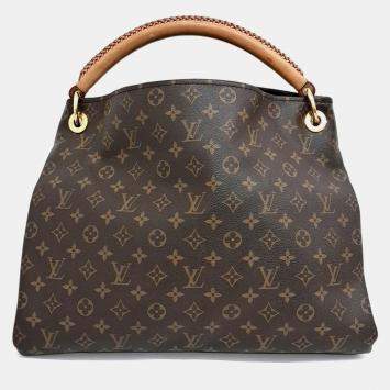 مملوكة مسبقًا Louis Vuitton Brown Coated Canvas Atchi MM