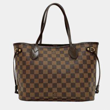 Pre Owned Louis Vuitton Brown Damier Ebene Neverfull PM