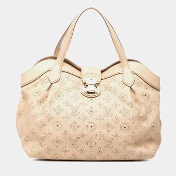 Pre Owned Louis Vuitton Brown Monogram Mahina Cirrus PM