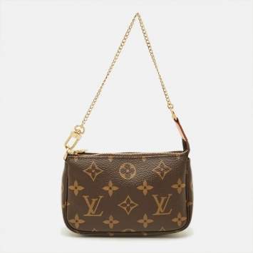 Pre Owned حقيبة لويس فيتون ميني بوشيت أكسسوار كانفاس مونوغرام