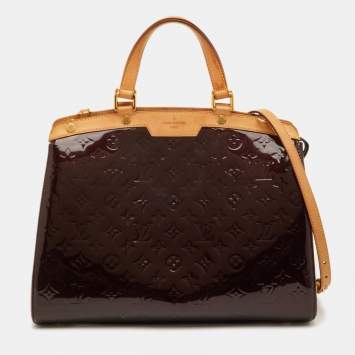 مملوكة مسبقًا Louis Vuitton Brea GM Amarante Monogram Vernis Bag