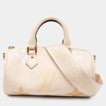 مملوكة مسبقًا Louis Vuitton Brown Monogram Empreinte Giant By The Pool Papillon BB
