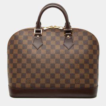 Pre Owned Louis Vuitton Brown Damier Ebene Alma PM