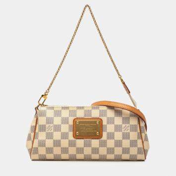 Pre Owned Louis Vuitton White Damier Azur Eva