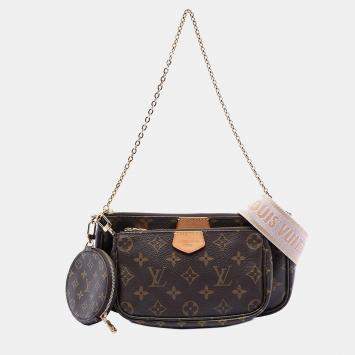 Pre Owned Louis Vuitton Brown Monogram Multi Pochette Accessoires