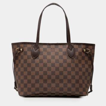 مملوكة مسبقًا Louis Vuitton Brown Damier Ebene Neverfull PM