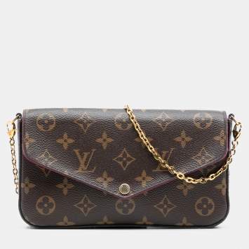 مملوكة مسبقًا Louis Vuitton Brown Monogram Pochette Felicie