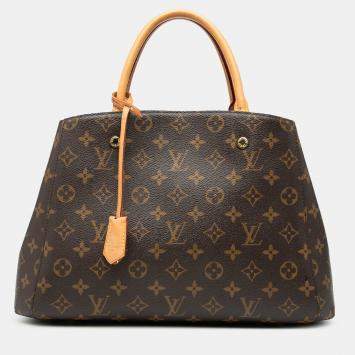 Pre Owned Louis Vuitton Brown Monogram Montaigne MM
