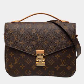 مملوكة مسبقًا Louis Vuitton Brown Monogram Pochette Metis
