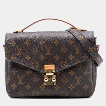 مملوكة مسبقًا Louis Vuitton Brown Monogram Pochette Metis