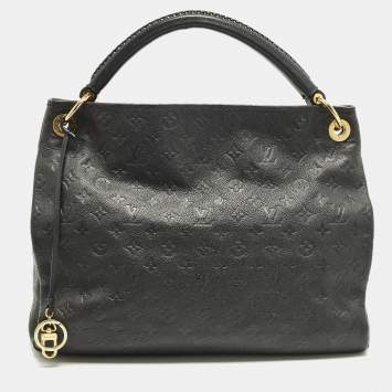 Pre Owned Louis Vuitton Artsy MM Bleu Infini Empreinte Leather Bag