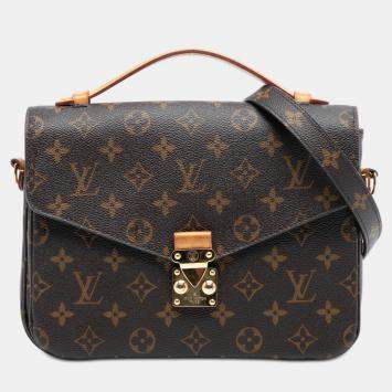 مملوكة مسبقًا Louis Vuitton Brown Monogram Pochette Metis