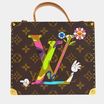 Pre Owned Louis Vuitton LV Hand Takashi Murakami Jewelry Box Handbag