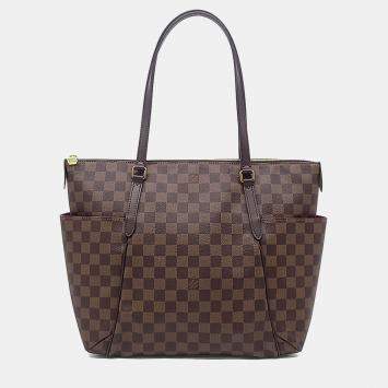 Pre Owned Louis Vuitton Brown PVC Damier Totally MM