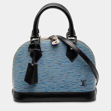 مملوكة مسبقًا Louis Vuitton Blue Epi Denim Alma BB
