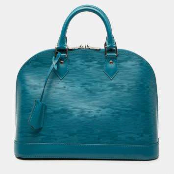مملوكة مسبقًا Louis Vuitton Blue Epi Alma PM