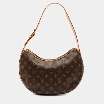 Pre Owned Louis Vuitton Brown Monogram Croissant MM