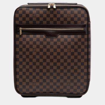 Pre Owned Louis Vuitton Brown Damier Ebene Pegase 45