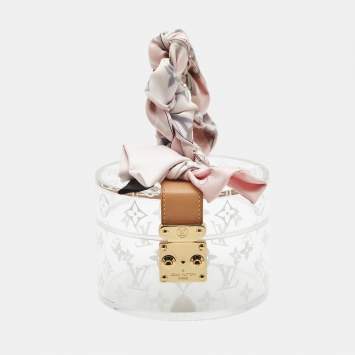 Pre Owned علبة لويس فيتون سكوت بلكسيجلاس مونوغرامي شفاف