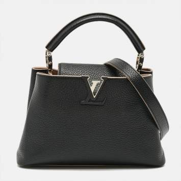 مملوكة مسبقًا Louis Vuitton Capucines BB Black Taurillon Leather Top Handle Bag