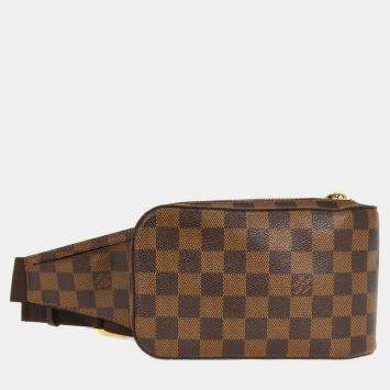 Pre Owned Louis Vuitton Brown Damier Geronimos Bum Bag