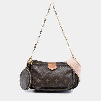 Pre Owned Louis Vuitton Brown Monogram Multi Pochette Accessoires