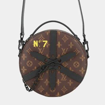 مملوكة مسبقًا Louis Vuitton Black Brown Monogram Wheel Box
