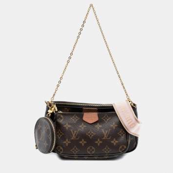 مملوكة مسبقًا Louis Vuitton Brown Monogram Multi Pochette Accessoires