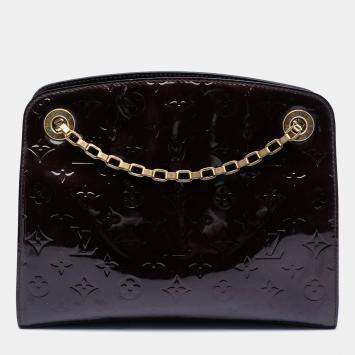 مملوكة مسبقًا حقيبة لوي فيتون فيرجينيا بمقاس بي إم بلون أرجواني وبنقش المونوجرام ڤيرنيس