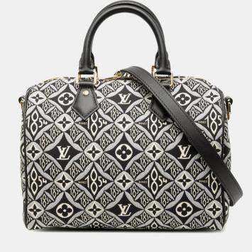 مملوكة مسبقًا حقيبة لويس فيتون مونوغرام جاكار سبيدي باندوليير 25 منذ 1854 جلد قماش أسود