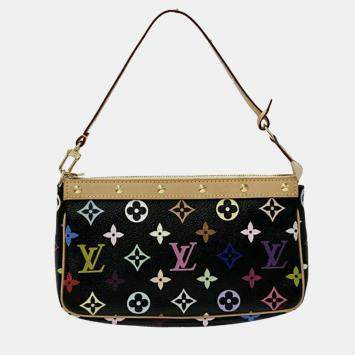 مملوكة مسبقًا Louis Vuitton Monogram Multicolor Handbag Pochette Accessoires Noir