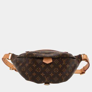 Pre Owned Louis Vuitton Brown Monogram Bumbag
