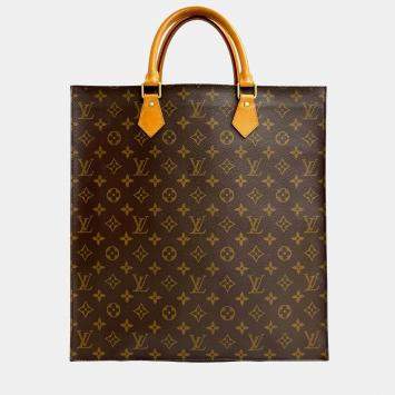 مملوكة مسبقًا Louis Vuitton Brown Monogram Sac Plat