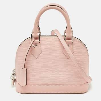 مملوكة مسبقًا Louis Vuitton Alma BB Rose Ballerine Epi Leather Satchel