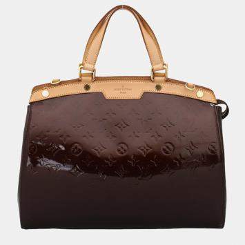 مملوكة مسبقًا Louis Vuitton Burgundy Monogram Vernis Brea GM
