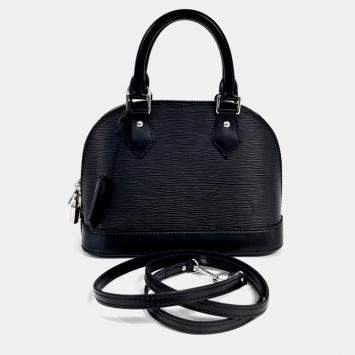 Pre Owned Louis Vuitton Black Epi Leather Alma BB