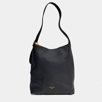 Pre Owned Louis Vuitton Black Leather Low Key Hobo MM