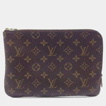 مملوكة مسبقًا حقيبة سفر لويس فيتون برون مغلفة قماش مونوغرام ئيتو بي ام