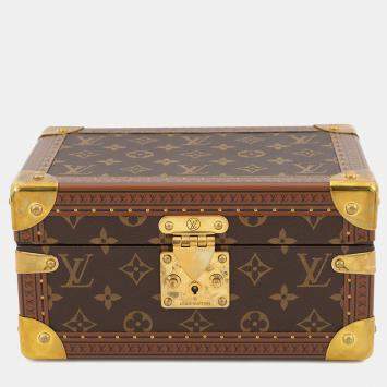 مملوكة مسبقً ا حقيبة لويس فيتون كوفيليه تريزور 24 بلو لاجون/بني مونوغرام حجم 24