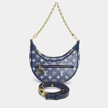 Pre Owned Louis Vuitton Denim Loop Bag