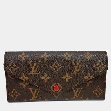 Pre Owned Louis Vuitton Brown PVC Josephine Wallet