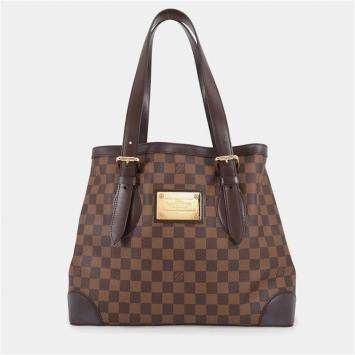 Pre Owned Louis Vuitton Hampstead MM Damier Ebene Canvas Shoulder Bag
