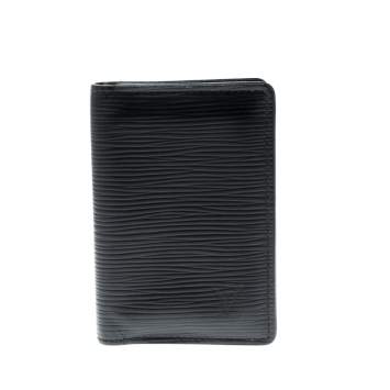 Pre Owned Louis Vuitton Black Epi Leather Pocket Organizer