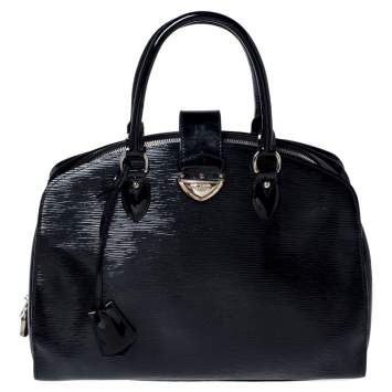 Pre Owned Louis Vuitton Black Electric Epi Leather Pont Neuf GM Bag
