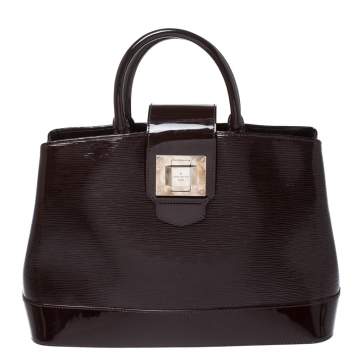 Pre Owned Louis Vuitton Carmine Electric Epi Leather Mirabeau GM Bag